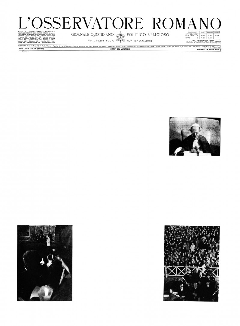 Osservatore Romano, March 17 - May 10, 1978 (Detail)