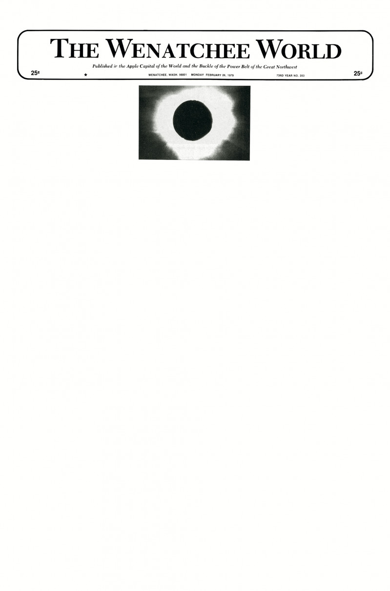 Arc of Total Eclipse, February 26, 1979 (Detail)