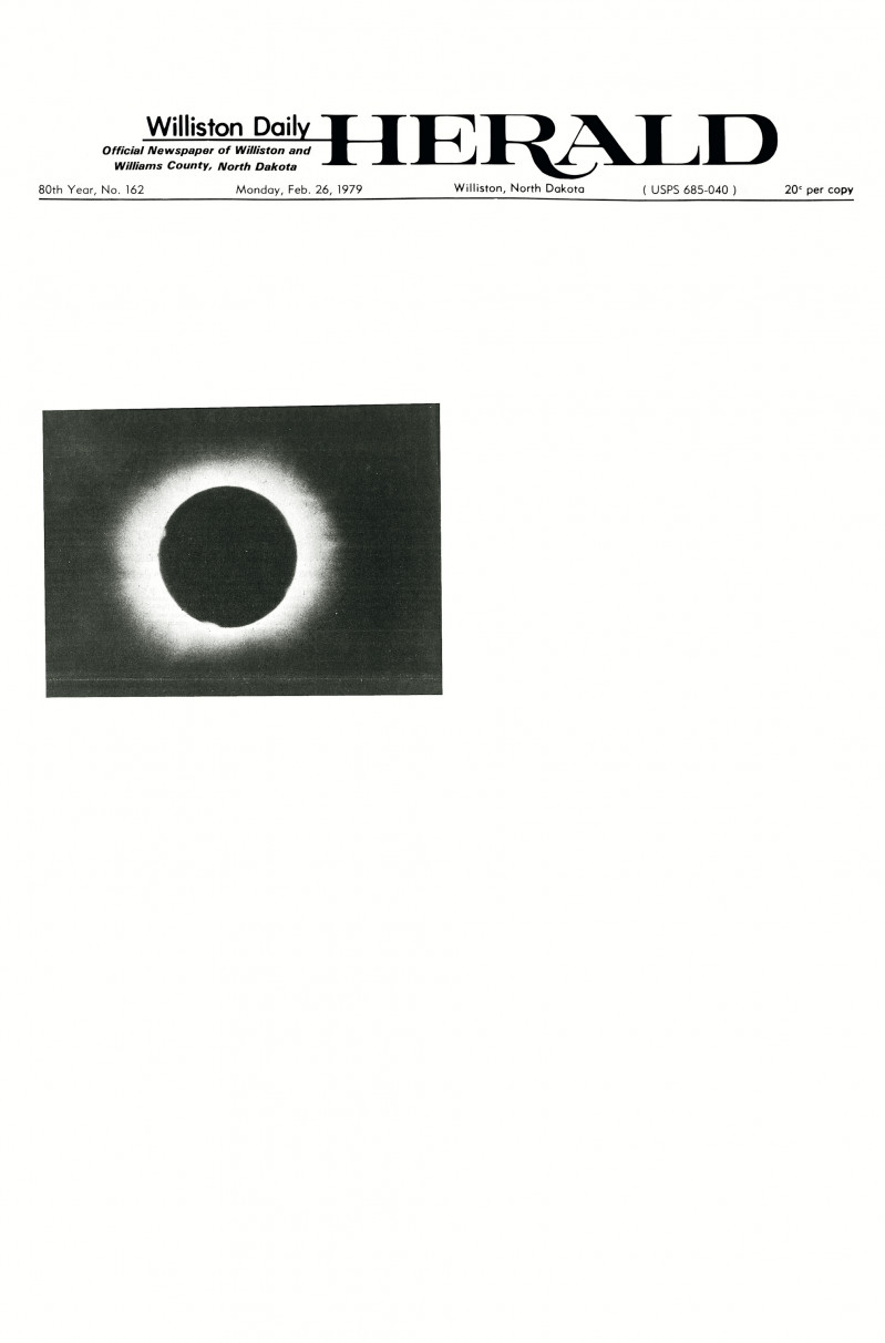 Arc of Total Eclipse, February 26, 1979 (Detail)