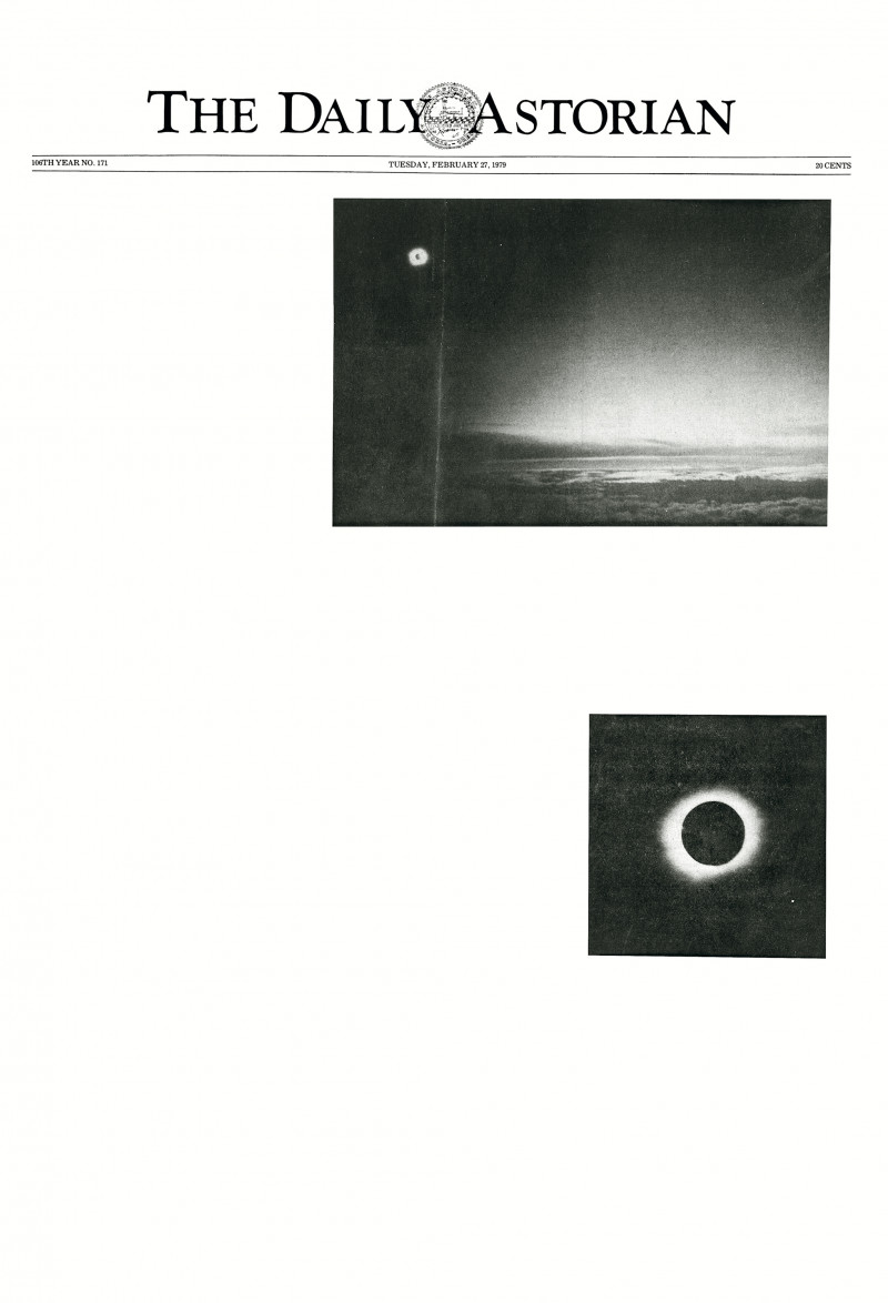 Arc of Total Eclipse, February 26, 1979 (Detail)