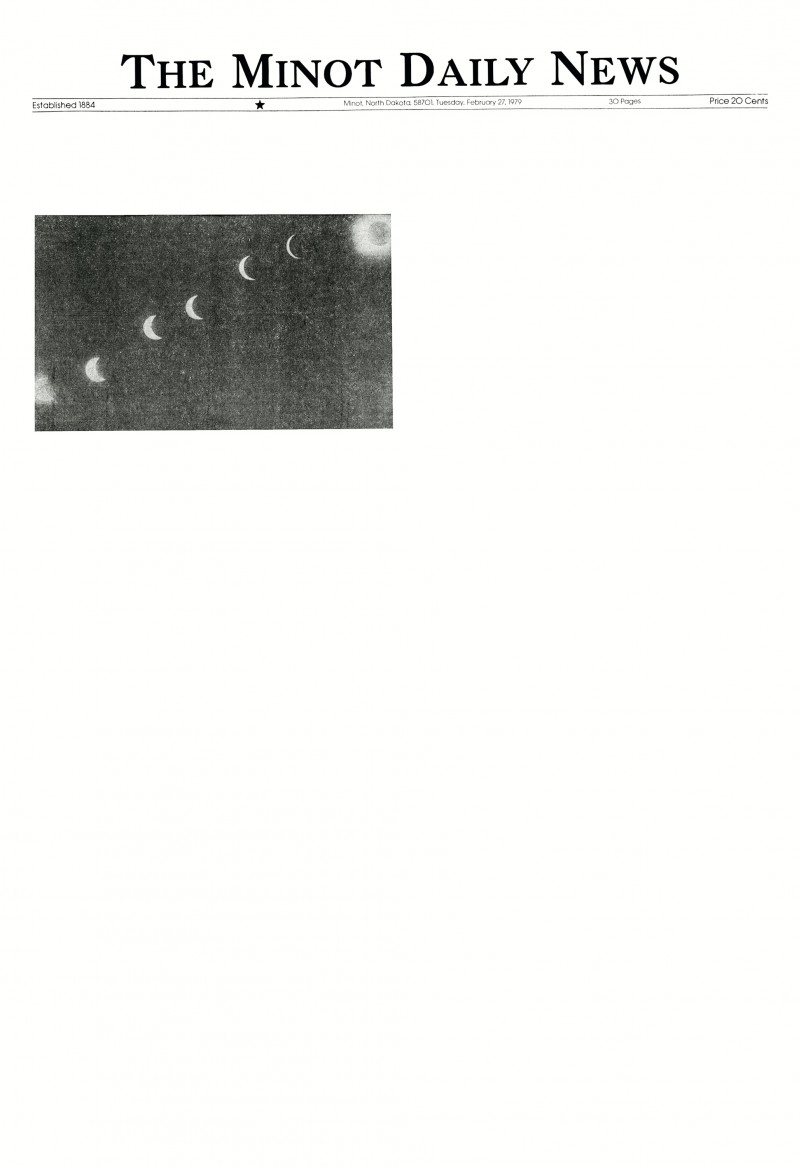 Arc of Total Eclipse, February 26, 1979 (Detail)