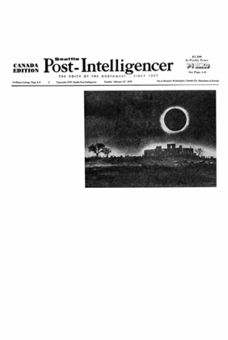 Arc of Total Eclipse, February 26, 1979 (Detail)