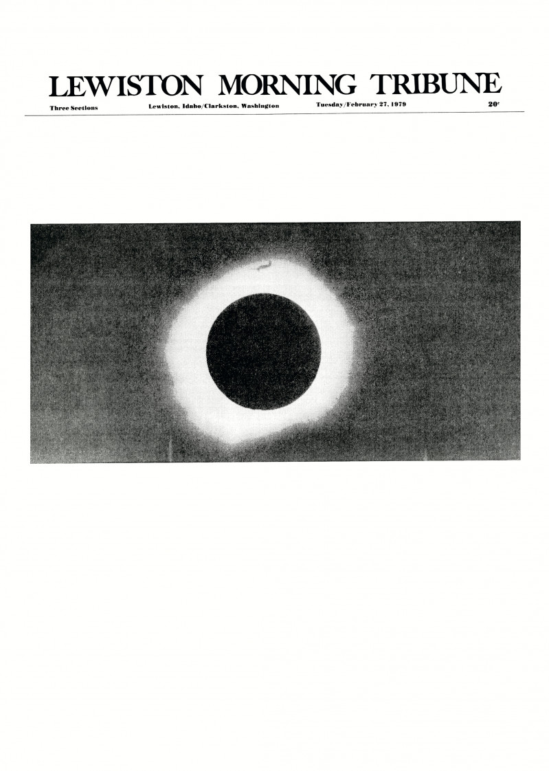 Arc of Total Eclipse, February 26, 1979 (Detail)